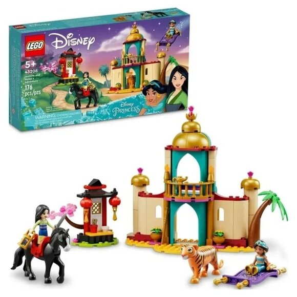 LEGO Disney Princess Jasmine & Mulan’s Adventure 43208 – Retired Set, New Sealed - Picture 1 of 9